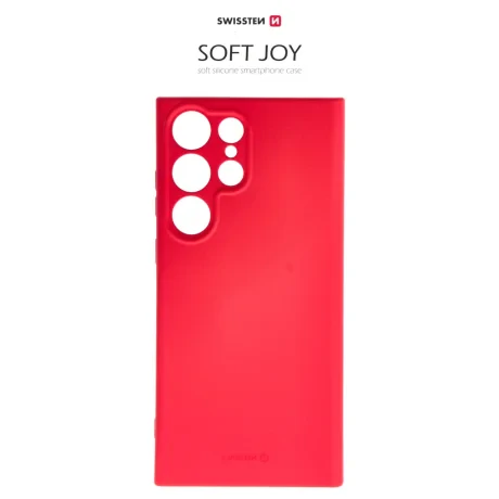 Husa Cover Swissten Silicon Soft Joy pentru Samsung Galaxy S23 Ultra Rosu