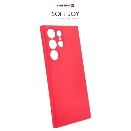 Husa Cover Swissten Silicon Soft Joy pentru Samsung Galaxy S23 Ultra Rosu