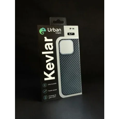 Husa Spate Hard Urban Gadgets MagForce Aramid pentru iPhone 14 Negru