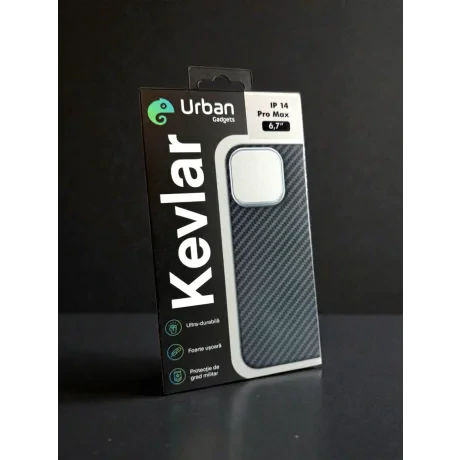 Husa Spate Hard Urban Gadgets MagForce Aramid pentru iPhone 14 Pro Max Negru