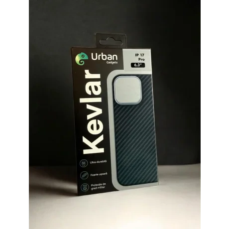 Husa Spate Hard Urban Gadgets MagForce Aramid pentru iPhone 17 Pro Negru