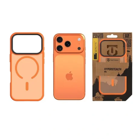 Husa Spate Tactical MagForce Hyperstealth pentru iPhone 17 Pro Portocaliu
