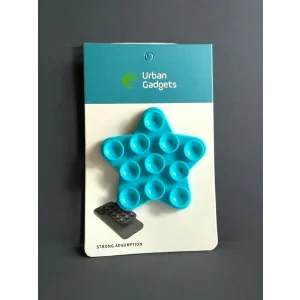 Suport Universal cu Adeziv Ventuza pentru Telefon Stea Albastru