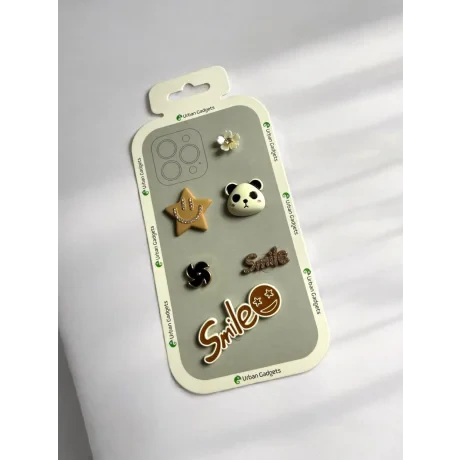 Stiker Abtibild pentru Telefoane T104-Smile-Auriu