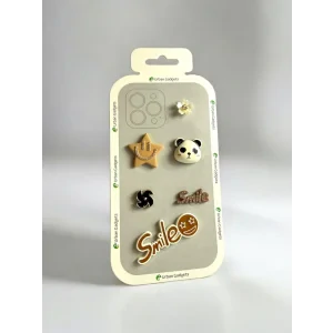 Stiker Abtibild pentru Telefoane T104-Smile-Auriu