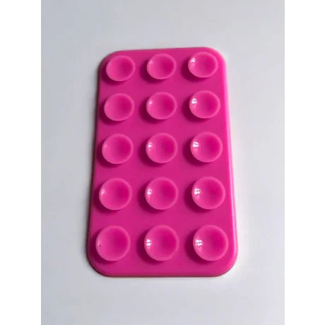 Suport Universal cu Adeziv Ventuza 3M pentru Telefon Dreptunghi Roz