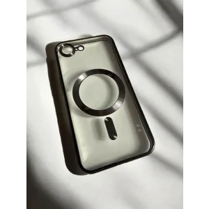 Husa Spate Beauty Lens Frame MagSafe pentru iPhone 16e Bulk Negru