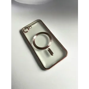 Husa Spate Beauty Lens Frame MagSafe pentru iPhone 16e Bulk Roz/Mov