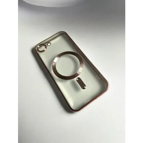 Husa Spate Beauty Lens Frame MagSafe pentru iPhone 16e Bulk Roz/Mov