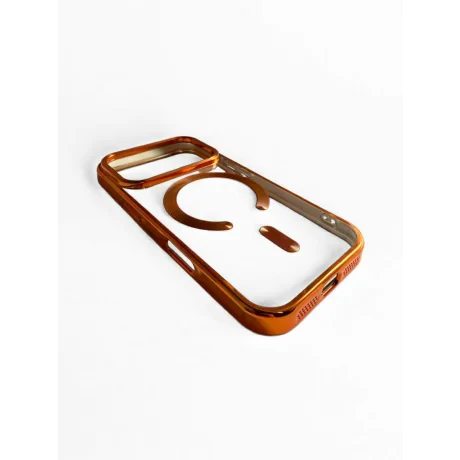 Husa Spate Beauty Lens Frame MagSafe pentru iPhone 17 Pro Bulk Portocaliu