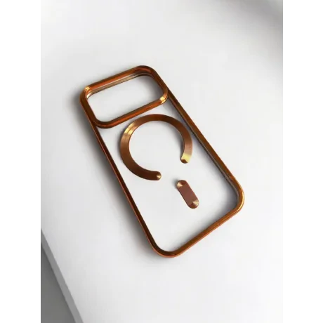 Husa Spate Beauty Lens Frame MagSafe pentru iPhone 17 Pro Bulk Portocaliu