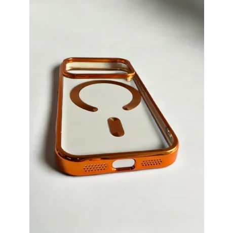 Husa Spate Beauty Lens Frame MagSafe pentru iPhone 17 Pro Bulk Portocaliu