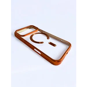 Husa Spate Beauty Lens Frame MagSafe pentru iPhone 17 Pro Max Bulk Portocaliu