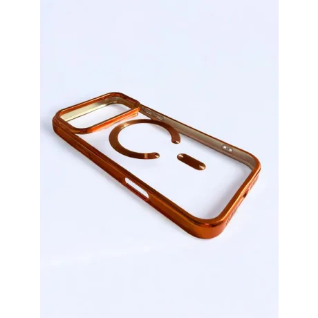 Husa Spate Beauty Lens Frame MagSafe pentru iPhone 17 Pro Max Bulk Portocaliu