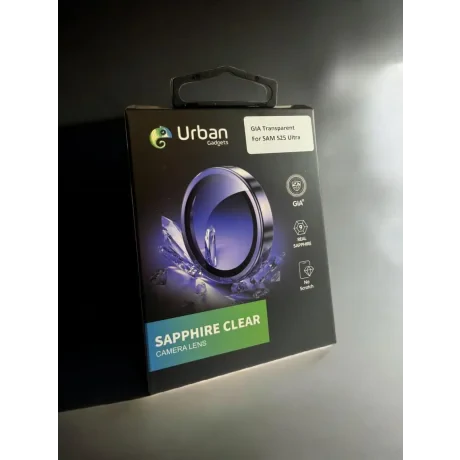 Folie Sticla Camera Individual Urban Gadgets Gia Sapphire pentru Samsung Galaxy S25 Ultra Transparent