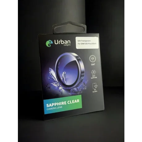 Folie Sticla Camera Individual Urban Gadgets Gia Sapphire pentru Samsung Galaxy S25 Plus/S25 FE Transparent
