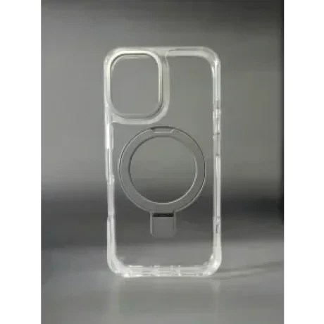 Husa Spate Urban Gadgets Inel Stand Magsafe pentru iPhone 16 Transparent
