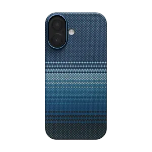 Husa Spate Pitaka Slim MagEZ Aramid pentru iPhone 17 KI1703 Albastru