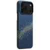 Husa Spate Pitaka Hard MagEZ Aramid Starpeak Milky Way pentru iPhone 17 Pro Max KI1701MPM Albastru