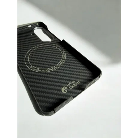 Husa Spate Hard Urban Gadgets MagForce Aramid pentru Samsung Galaxy S26 Negru