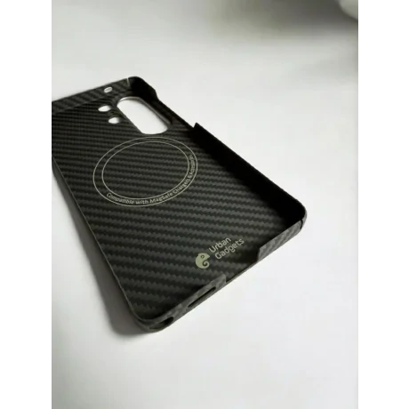 Husa Spate Hard Urban Gadgets MagForce Aramid pentru Samsung Galaxy S26 Ultra Negru