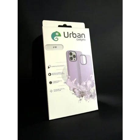 Husa Spate Urban Gadgets Silicon Soft MagSafe pentru iPhone 17 Mov
