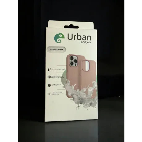 Husa Spate Urban Gadgets Silicon Soft MagSafe pentru Samsung Galaxy S25 FE Roz