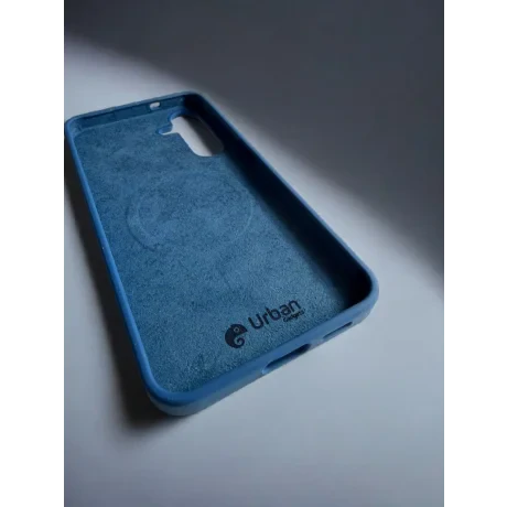 Husa Spate Urban Gadgets Silicon Soft MagSafe pentru Samsung Galaxy S25 FE Albastru