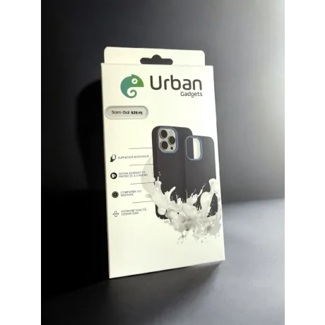 Husa Spate Urban Gadgets Silicon Soft MagSafe pentru Samsung Galaxy S25 FE Albastru