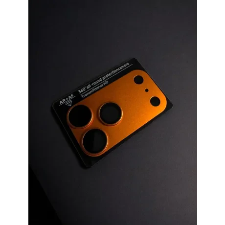 Protectie Camera Metal/Sticla 360° Urban Gadgets pentru iPhone 17 Pro Max Portocaliu