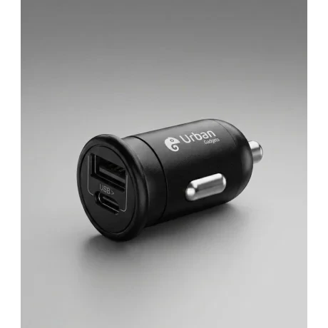 Incarcator Auto Urban Gadgets F715 USB-A + USB-C 35W Negru
