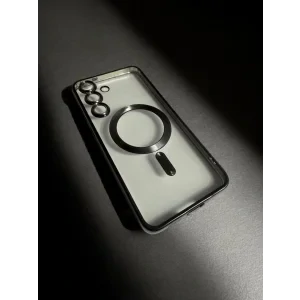 Husa Spate Beauty Lens Frame MagSafe pentru Sam Gal S25 FE Bulk Negru