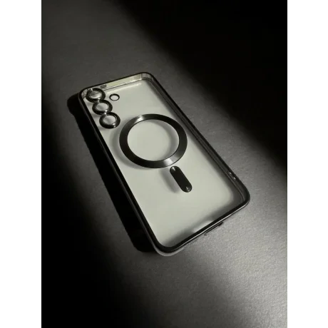 Husa Spate Beauty Lens Frame MagSafe pentru Sam Gal S25 FE Bulk Negru