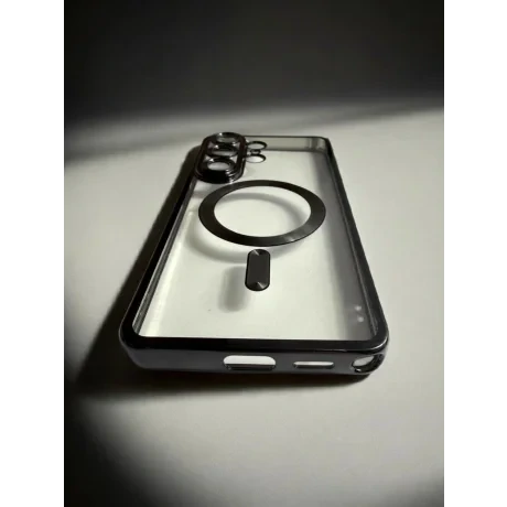 Husa Spate Beauty Lens Frame MagSafe pentru Samsung Galaxy S26 Ultra Bulk Negru