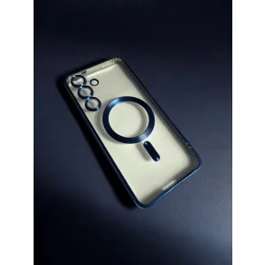 Husa Spate Beauty Lens Frame MagSafe pentru Sam Gal S25 FE Bulk Albastru