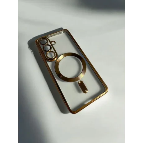 Husa Spate Beauty Lens Frame MagSafe pentru Samsung Galaxy S26 Bulk Auriu