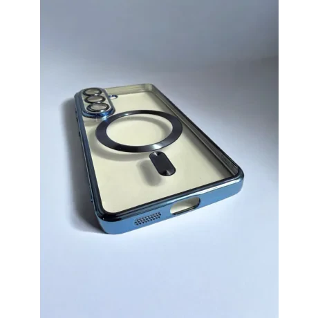 Husa Spate Beauty Lens Frame MagSafe pentru Samsung Galaxy S26 Bulk Albastru