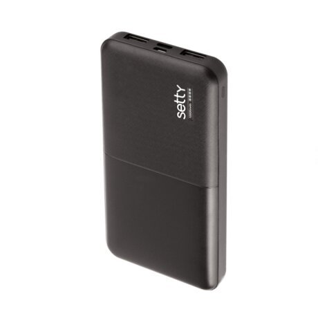 Baterie Externa Setty, 10000mAh, 10W, 2 x USB-A Negru - Contakt.ro