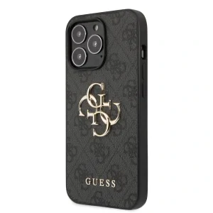 Husa Cover Guess Silicone Metal Logo pentru iPhone 13 Pro Grey