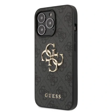 Husa Cover Guess Silicone Metal Logo pentru iPhone 13 Pro Grey