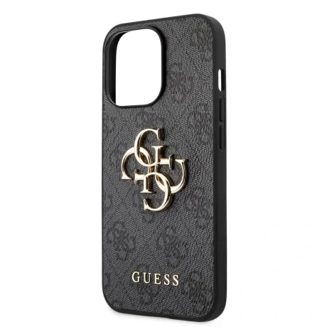 Husa Cover Guess Silicone Metal Logo pentru iPhone 13 Pro Grey