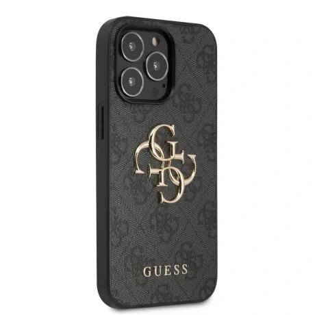 Husa Cover Guess Silicone Metal Logo pentru iPhone 13 Pro Grey