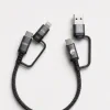 Cablu Date Urban Gadgets 4in1 100W Textil 1.2m Negru