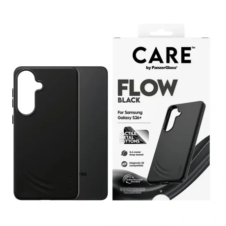 Husa Spate Hard PanzerGlass Flow MagSafe pentru Samsung Galaxy S26 Plus CR16048 Negru
