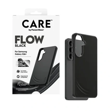 Husa Spate Hard PanzerGlass Flow MagSafe pentru Samsung Galaxy S26 Plus CR16048 Negru