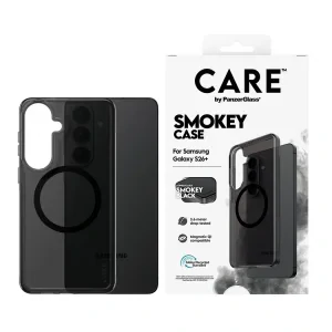 Husa Spate Hard PanzerGlass Smokey MagSafe pentru Samsung Galaxy S26 Plus CR47197 Negru