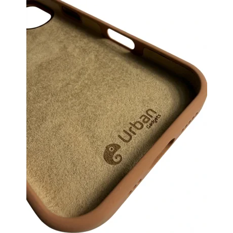 Husa Spate Urban Gadgets Silicon Soft Summer MagSafe pentru iPhone 17 Mocha Mousse