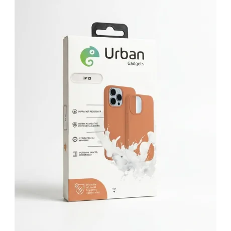 Husa Spate Urban Gadgets Silicon Soft Summer MagSafe pentru iPhone 17 Mocha Mousse
