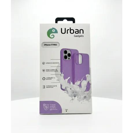 Husa Spate Urban Gadgets Silicon Soft Summer MagSafe pentru iPhone 17 Pro Pastel Lilac