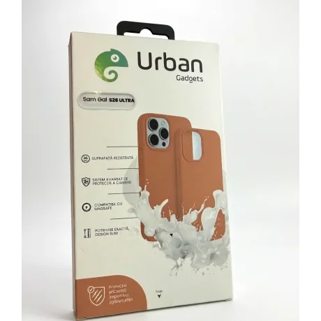 Husa Spate Urban Gadgets Silicon Soft Summer MagSafe pentru Samsung Galaxy S26 Ultra Mocha Mousse